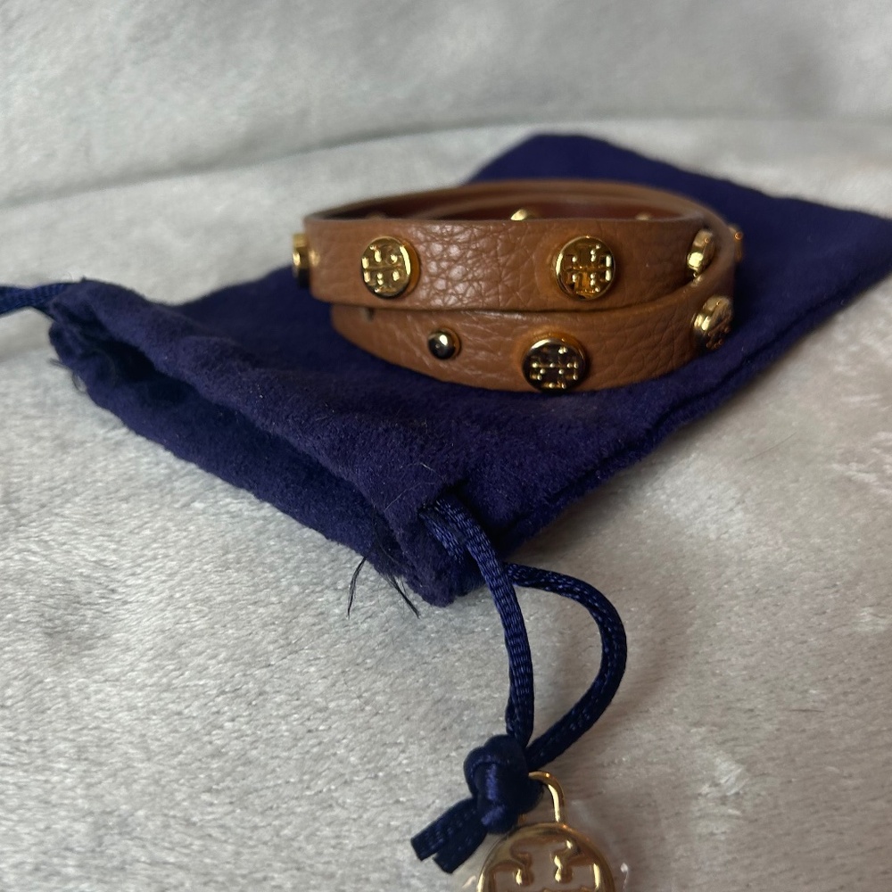 Tory Burch Leather Wrap Bracelet